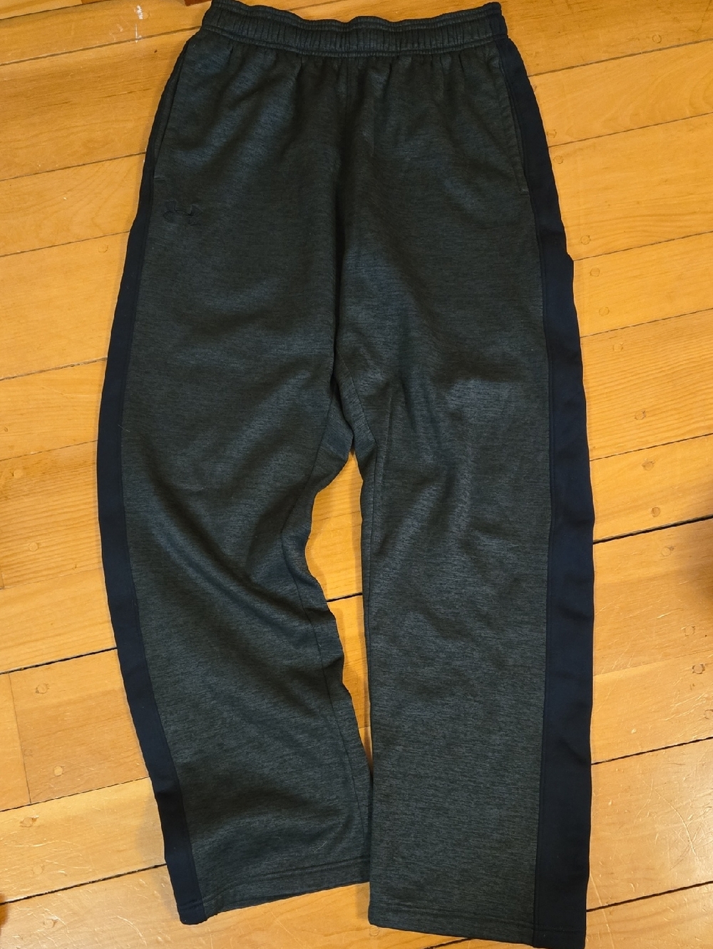 Under Armour Charcoal Gray Joggers with Black Side Panels